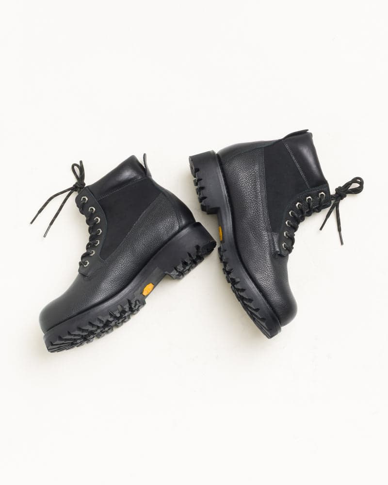 Black lace up boot