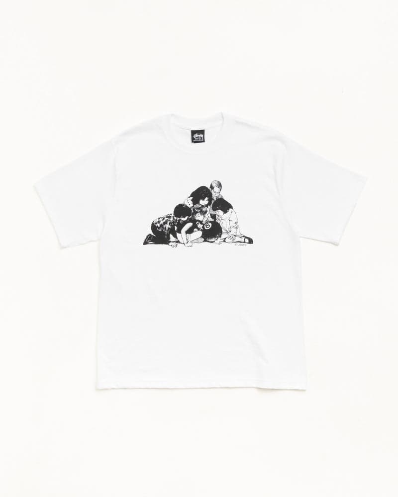 White kids tee