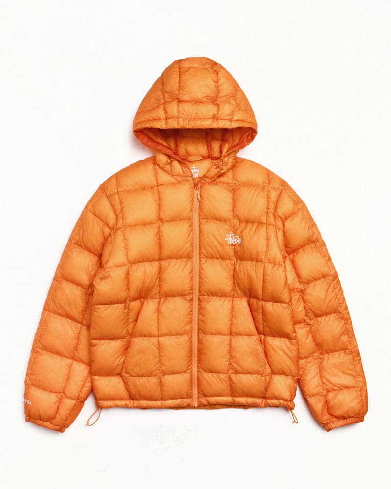 Natural midweight hooded puffer