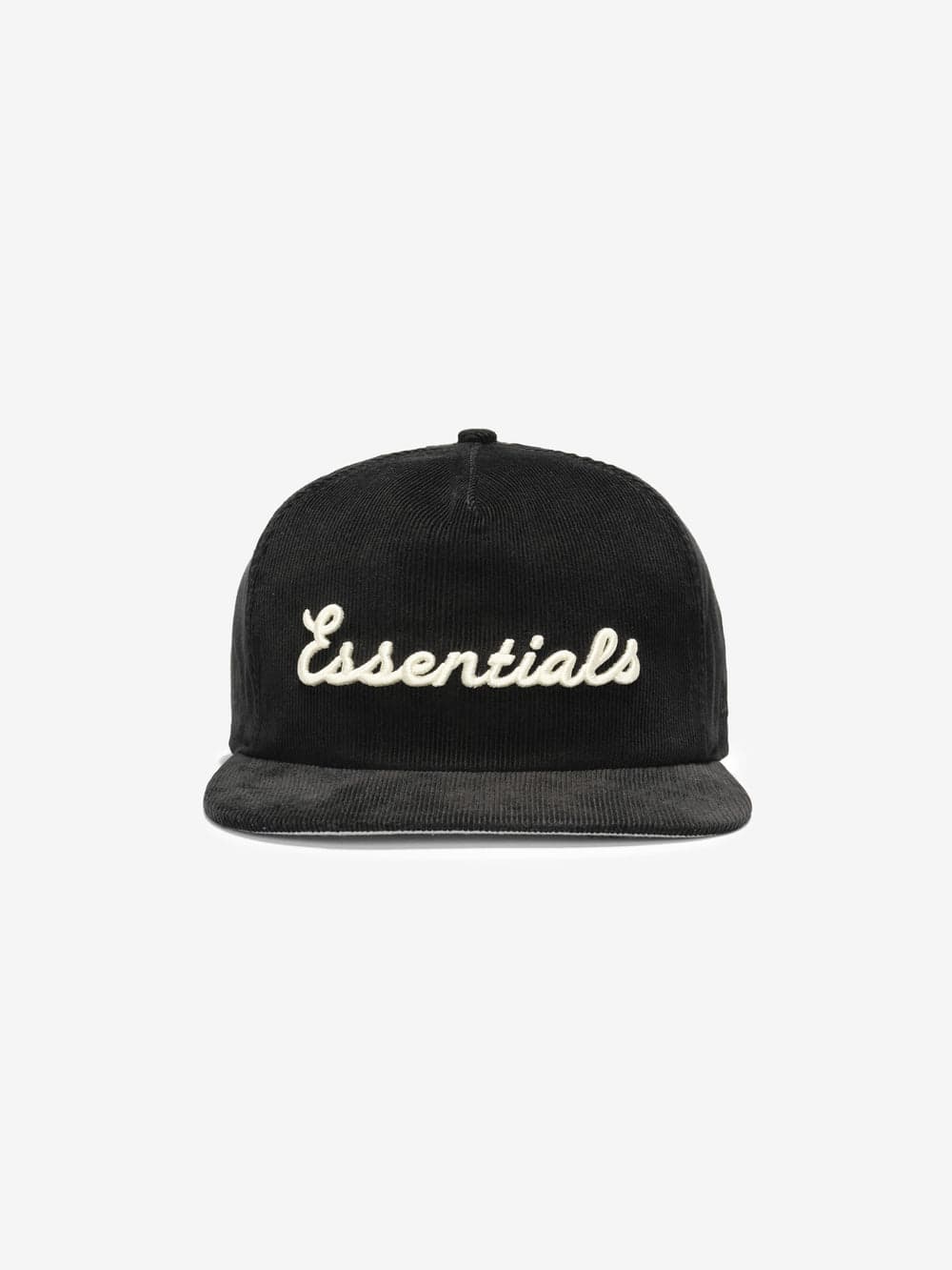 Black essentials snapback cap