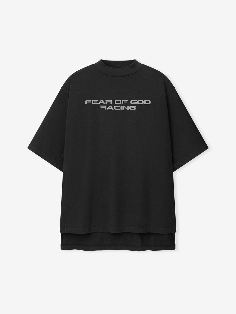 Washed Vintage Black panelled modern tee