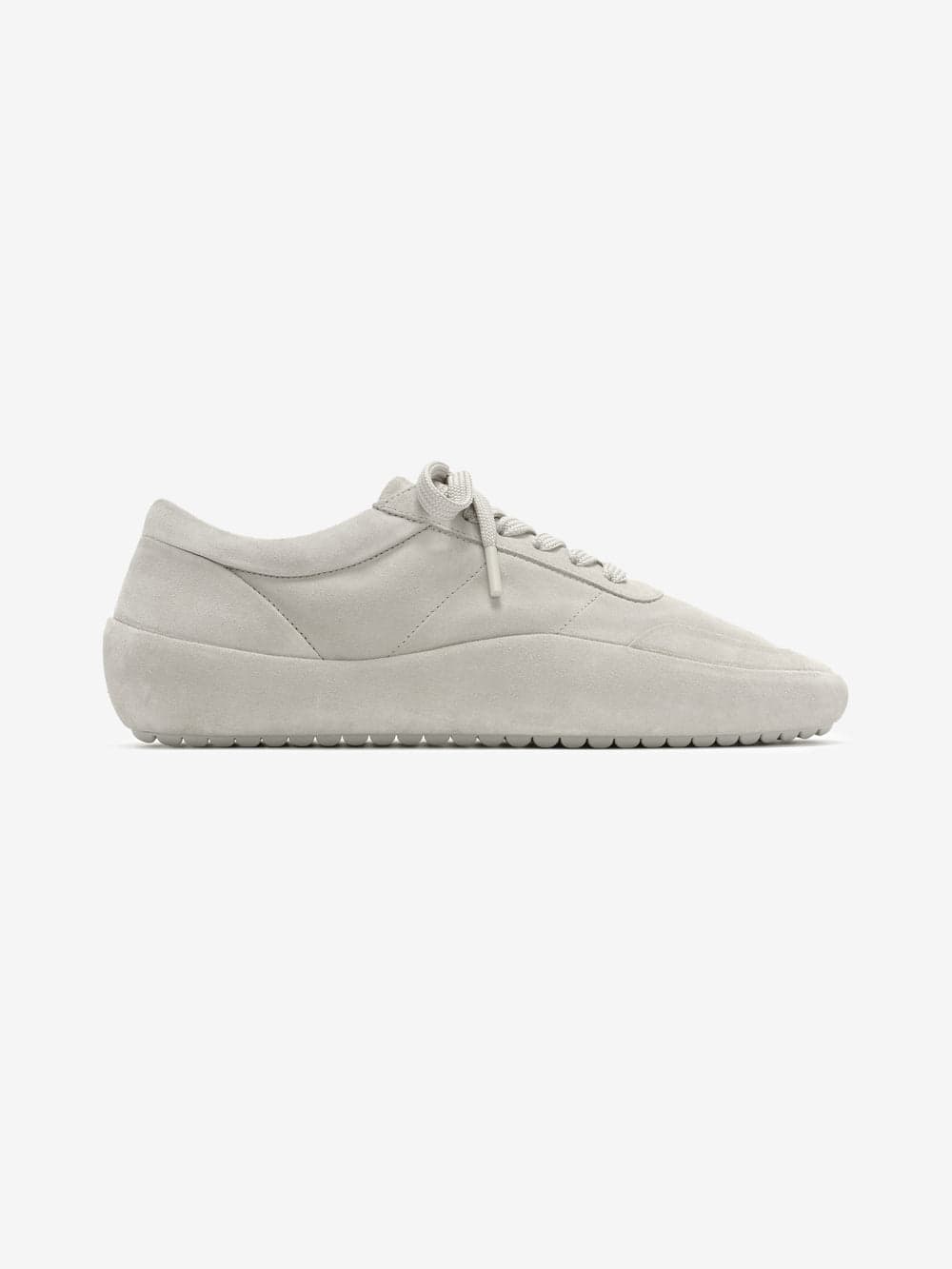 Light Grey suede lace up runner