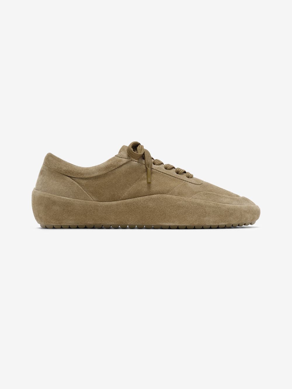 Sand suede lace up runner
