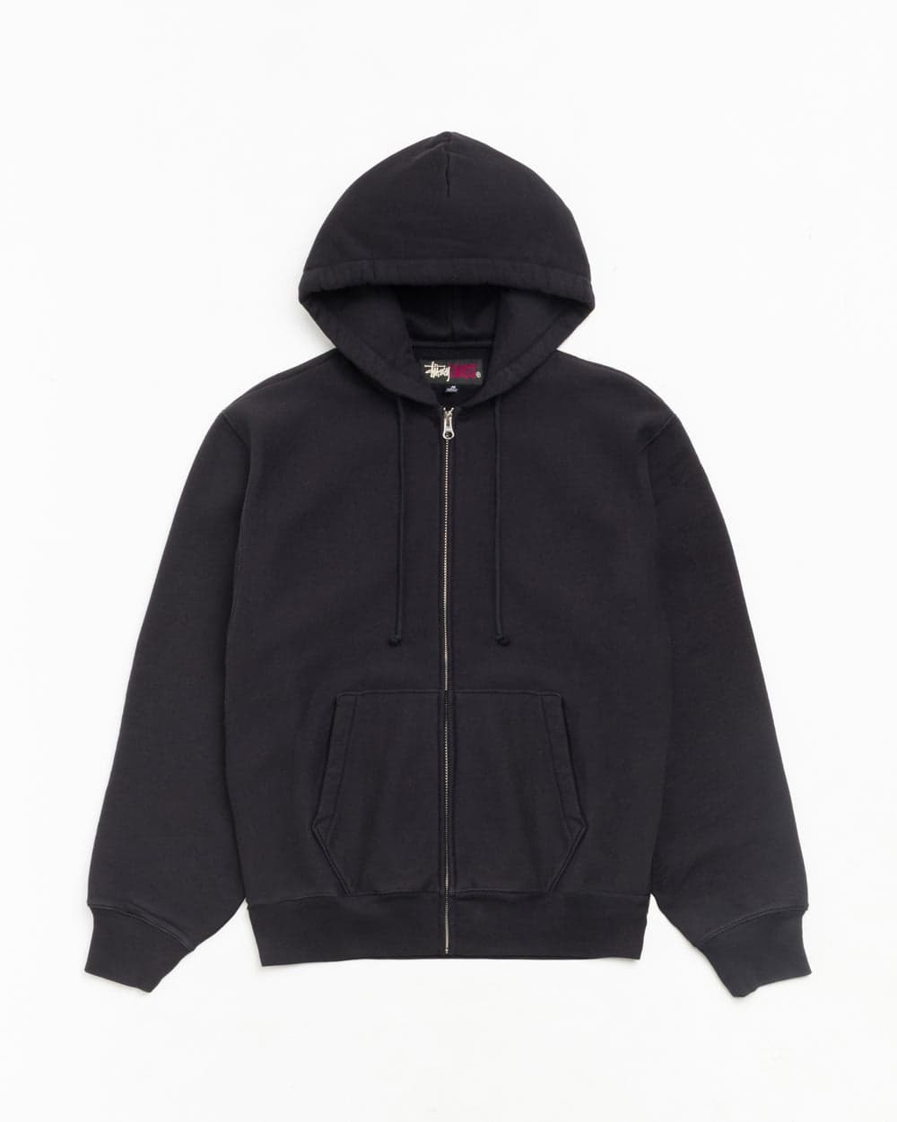 Black fleece zip hoodie